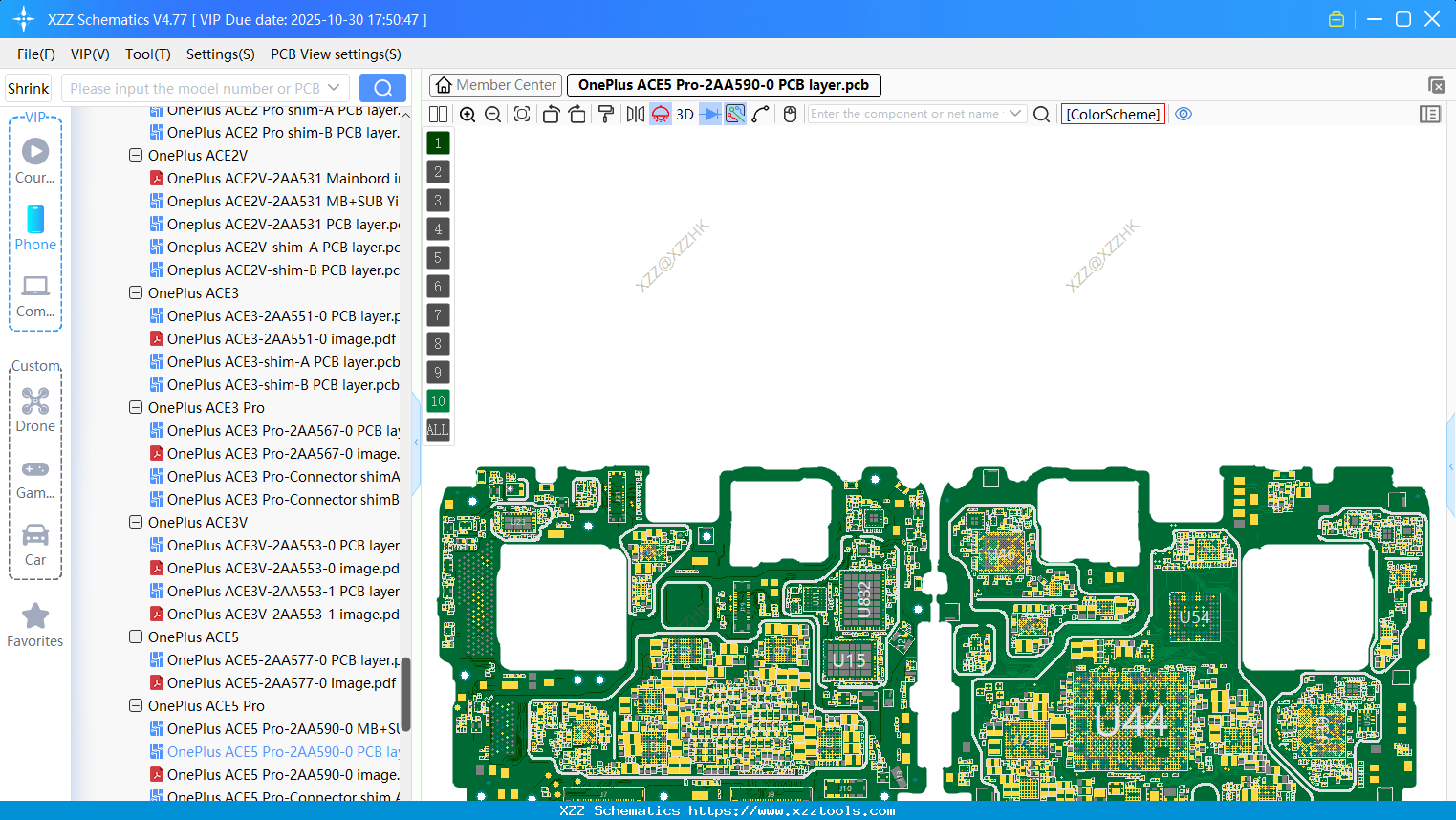 OnePlus ACE5 Pro-2AA590-0 PCB Layer